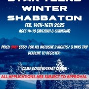 Teens Winter Shabbaton 2025